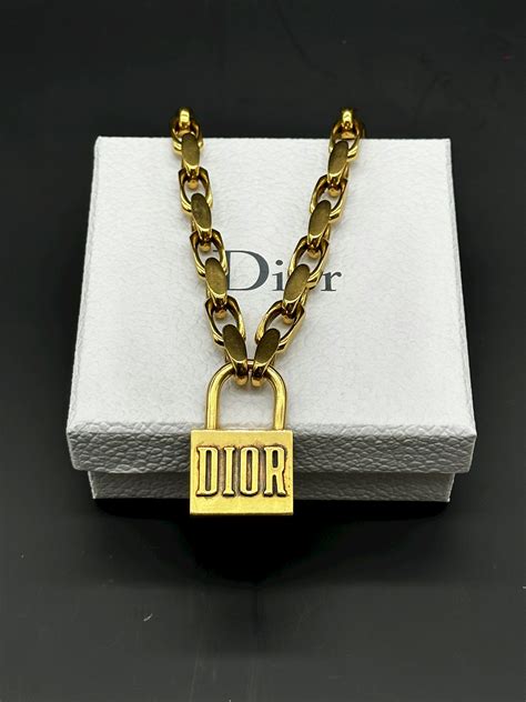 christian dior lucky locket necklace|Dior jewelry.